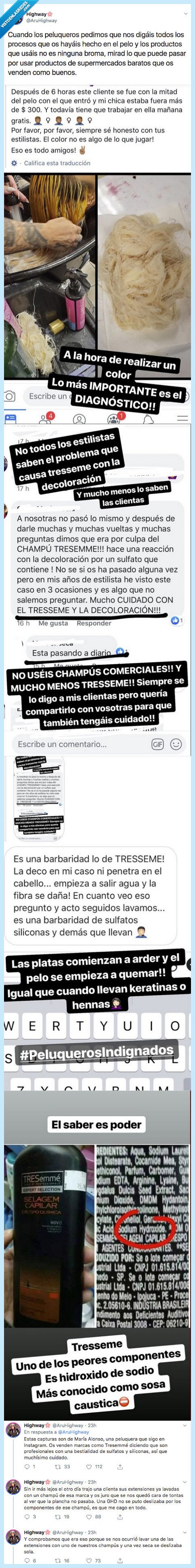 mentir nunca,peluquero,pelo,caerse