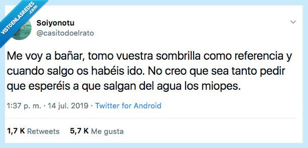 miopía,playa,sombrilla