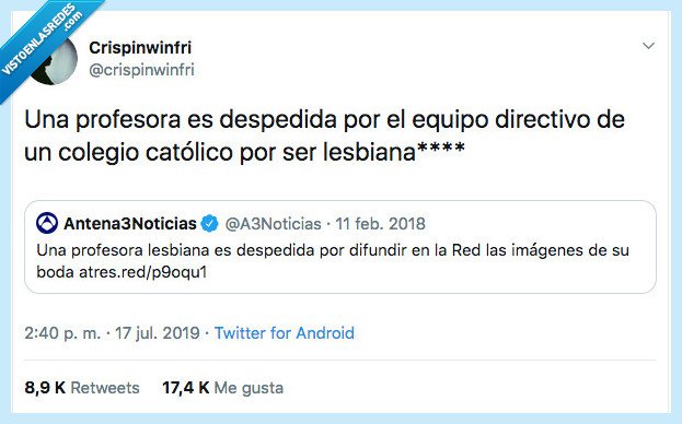 cosas claras,despedida,equipo,directivo,colegio catolico