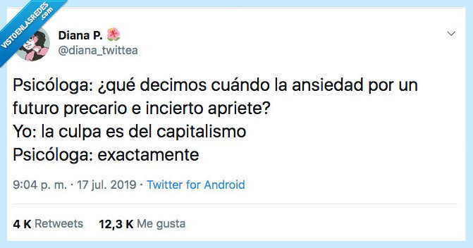 capitalismo,psicóloga,decir,ansiedad
