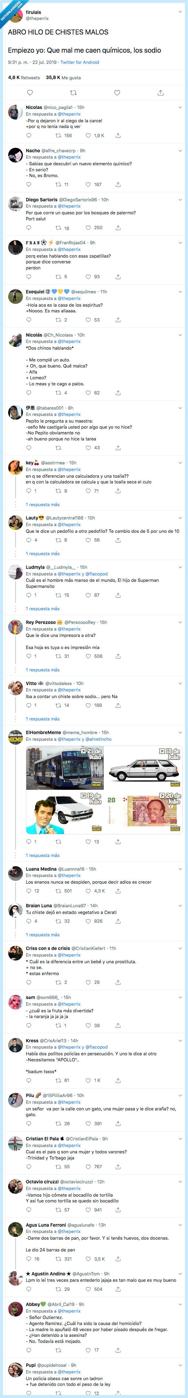 chistes,hilo,chistes malos,me he puesto hasta de mala leche al leerllo