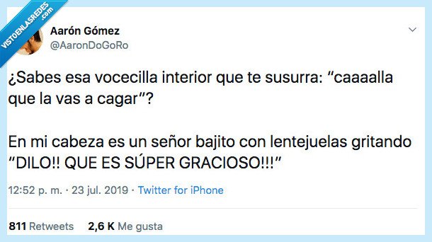 522949 - El ser que habita mi cabeza, por @AaronDoGoRo
