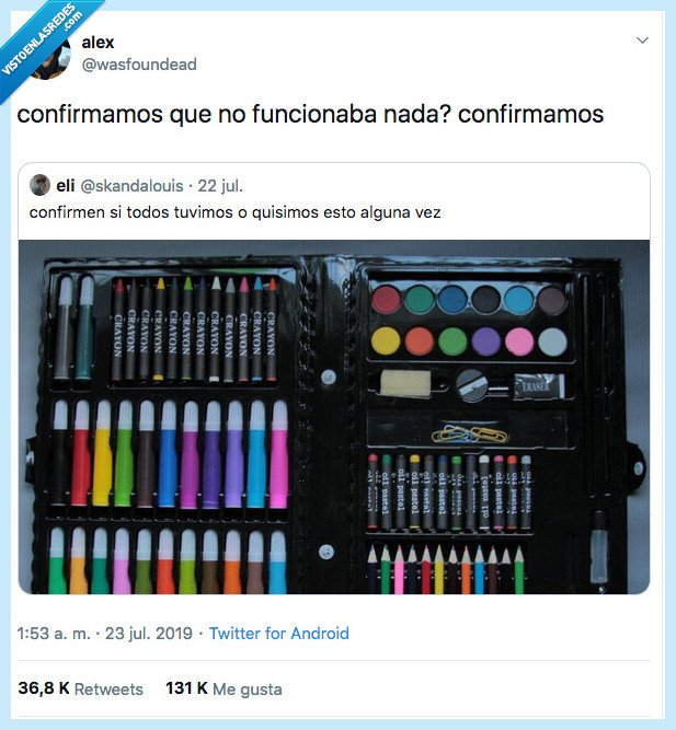estuche,niños,infancia,no funcionaba