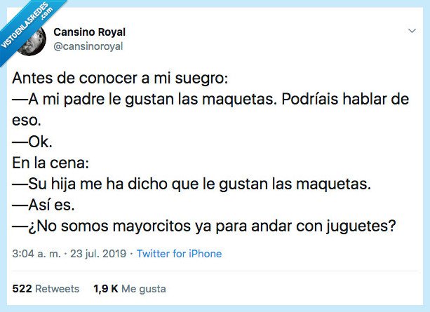 enemistarse,maquetas,ok,cena,mayorcitos