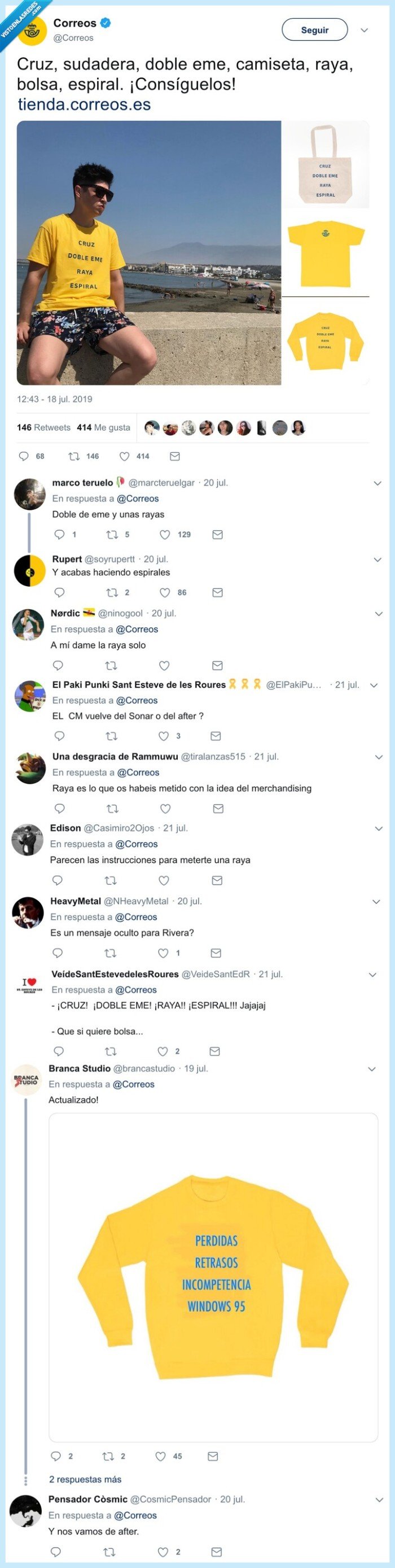 correos,raya,doble m,marketing