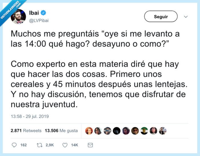 ibai,desayuno,madrugar,comida,cereales