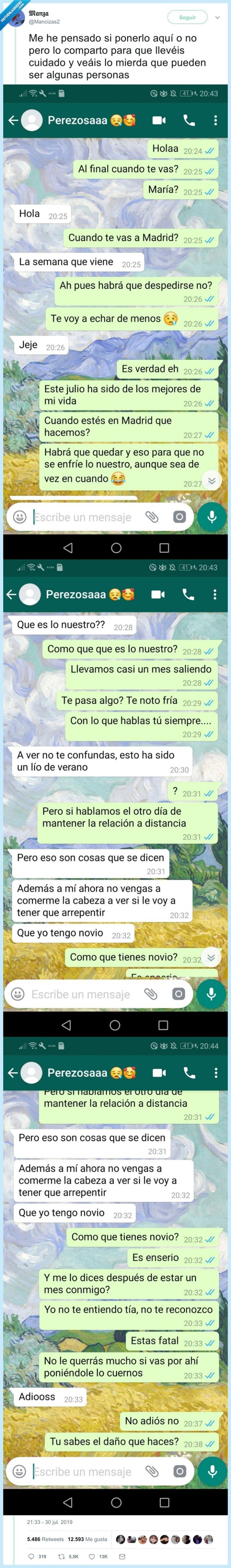 amor de verano,cuernos,amor,whatsapp
