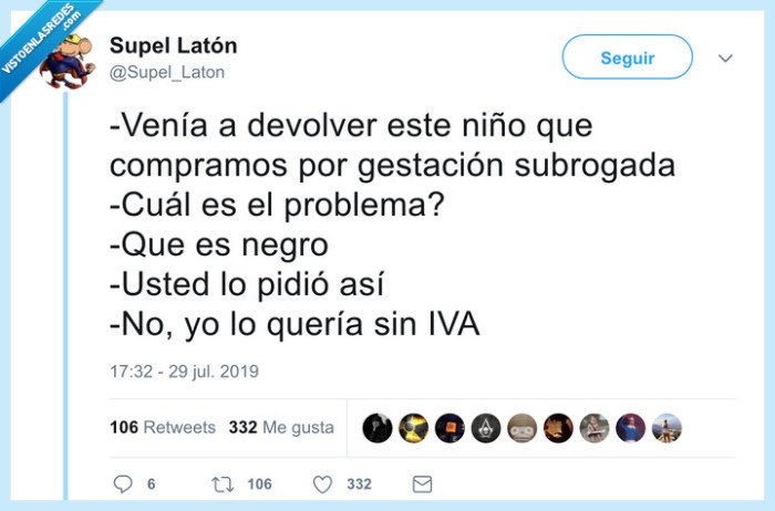 gestación subrogada,niño,negro,iva