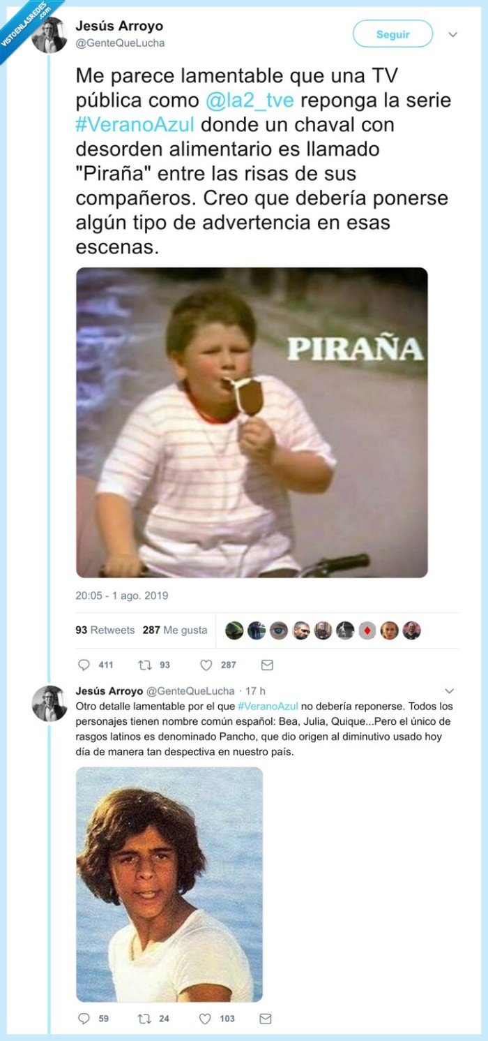 verano azul,reposición,valores,moralinas