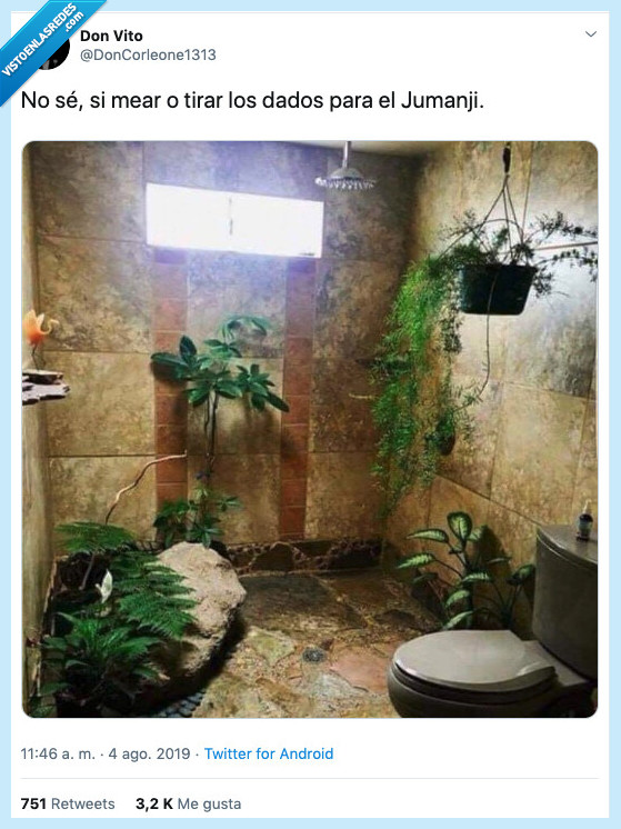jumanji,dados,baño