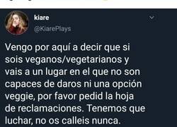 Enlace a Propone hacer la revolución vegana y el hilo se va de madre en menos que canta un gallo..., por @Berlustinho