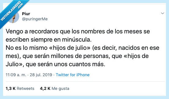 importancia,mayusculas,meses,escribir