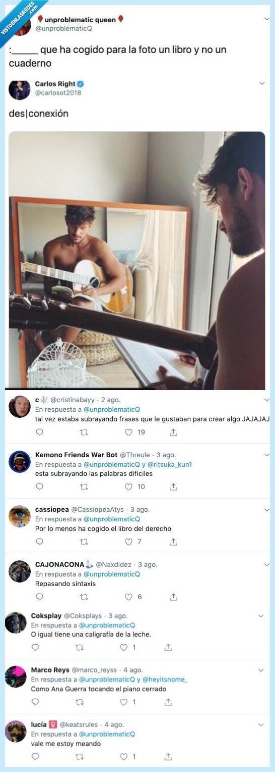 carlos right,cagándola hasta el fondo,postureo,libro