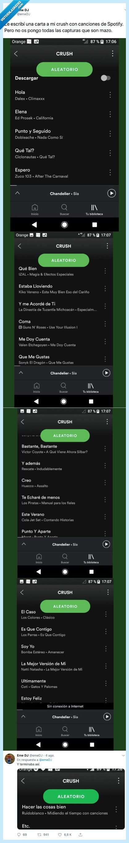 chica,escribir,carta,gustar,spotify,emedj