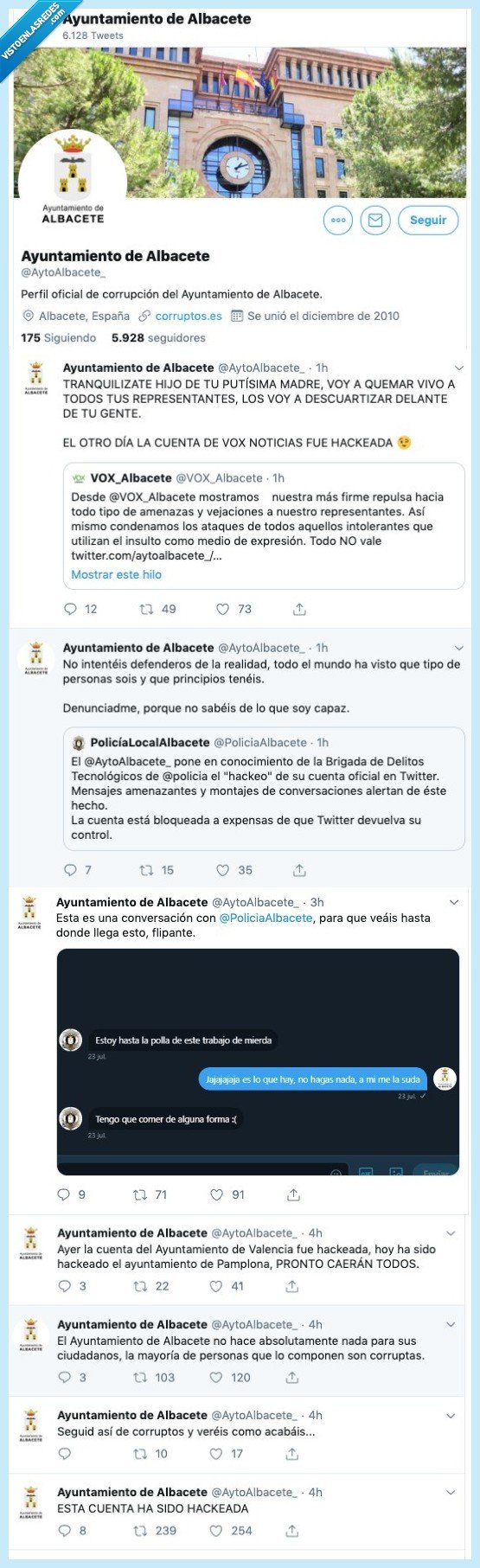 hacker,Twitter,Albacete,ayuntamiento,hackeo,corrupción