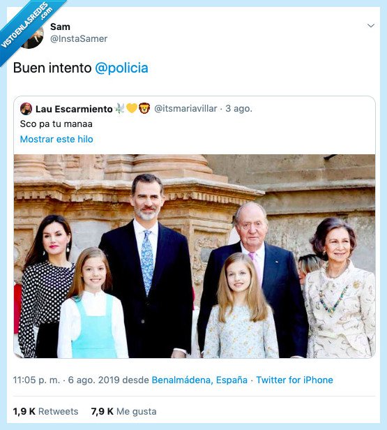 cno cuela,policia,familia real,buen intento,fiscalía