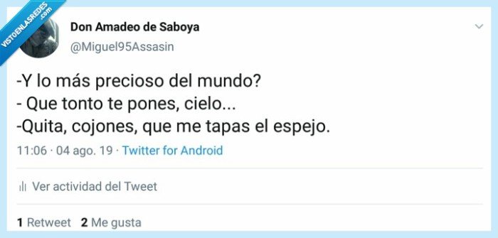 Amor propio,espejo,quita,precioso