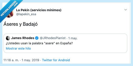 asere y badajó,aser,james rhodes