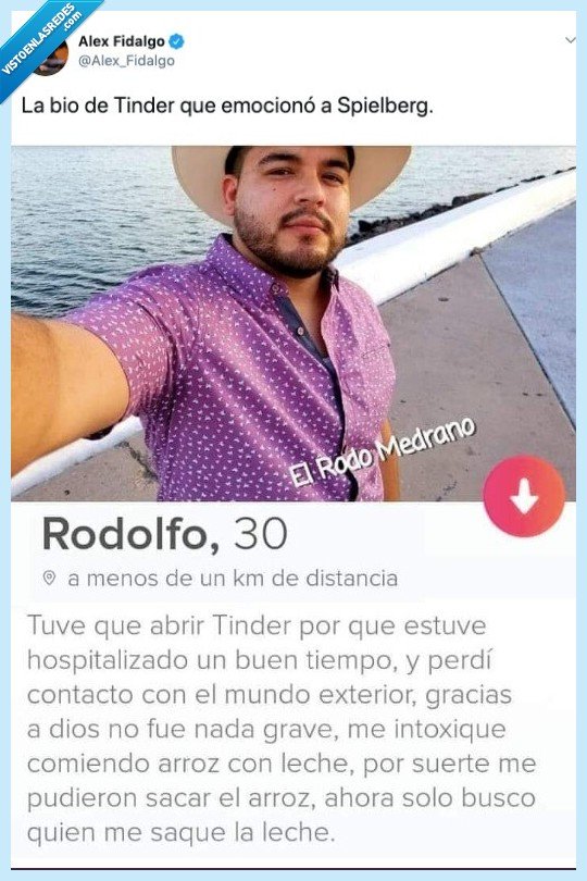 bio,tinder,máquina spielberg