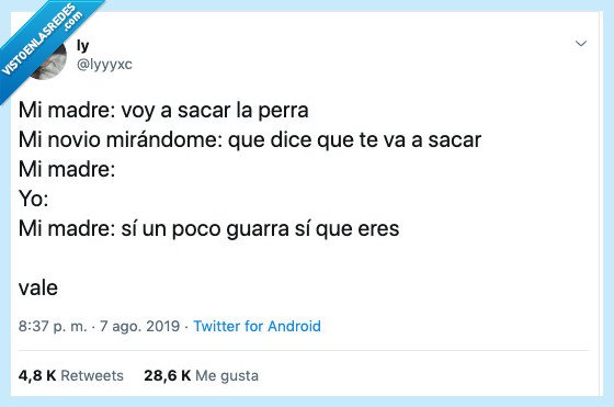 madre,decir,novio,perra