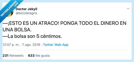 bolsa,querer,atraco,5 centimos