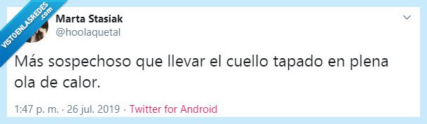 Twitter,cuello,verano,calor