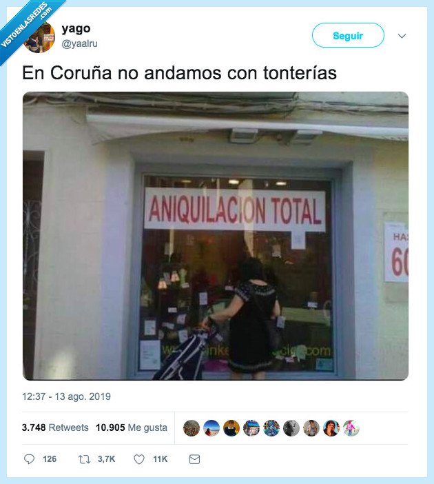 coruña,aniquilación,tienda,rebajas