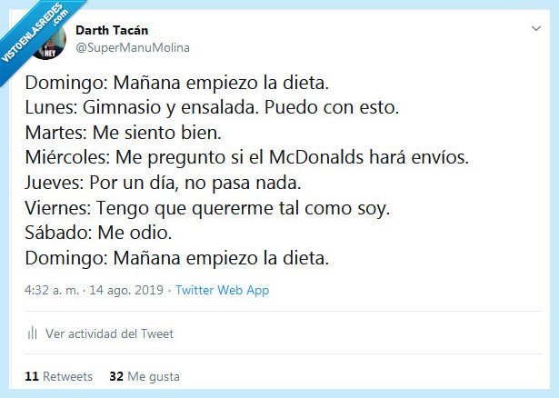 dieta,semana,mañana,empezar