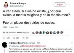 Enlace a Soldada de Cristo intenta dar un jaque mate a los ateos. La cosa sale mal