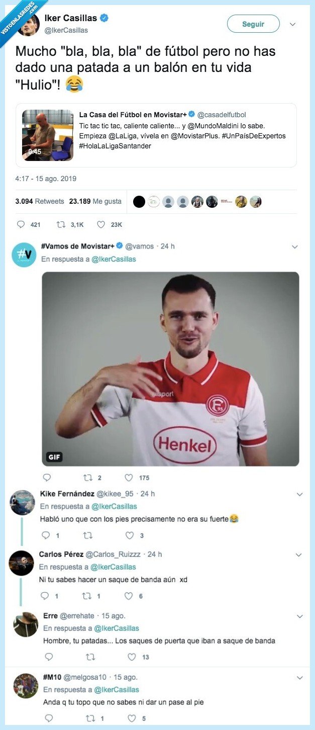 zasca,casillas,maldini,acusación,pies