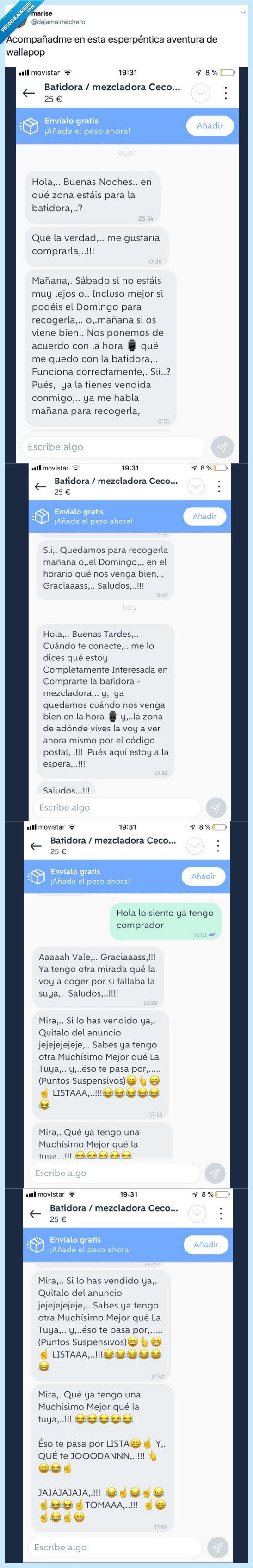 funcionar,batidora,señora loca,virgen santa