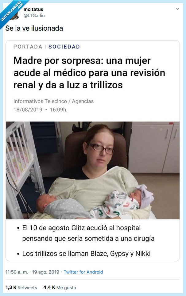 feliz,noticia,sorpresa,médico,trillizos