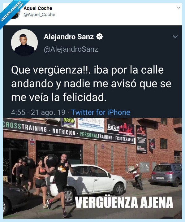alejandro sanz,vergüenza ajena,twitter