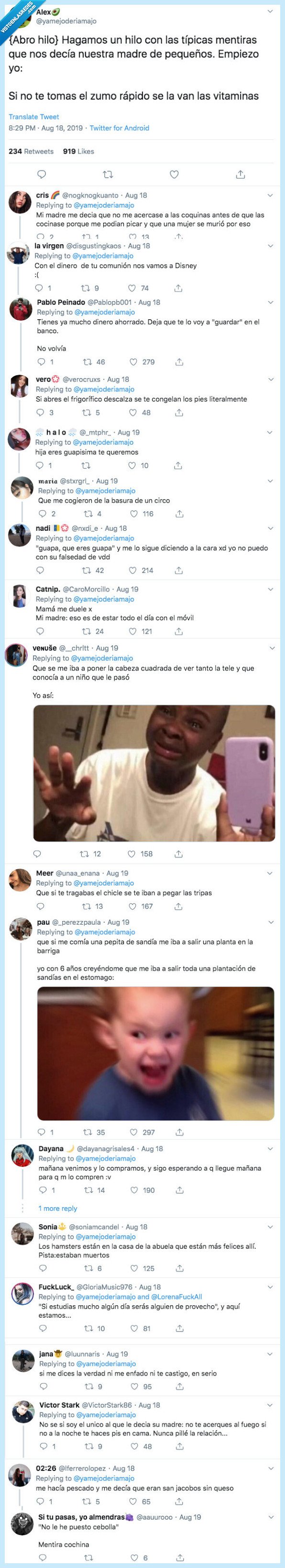 fraude,engaño,madre,padre,mentiras