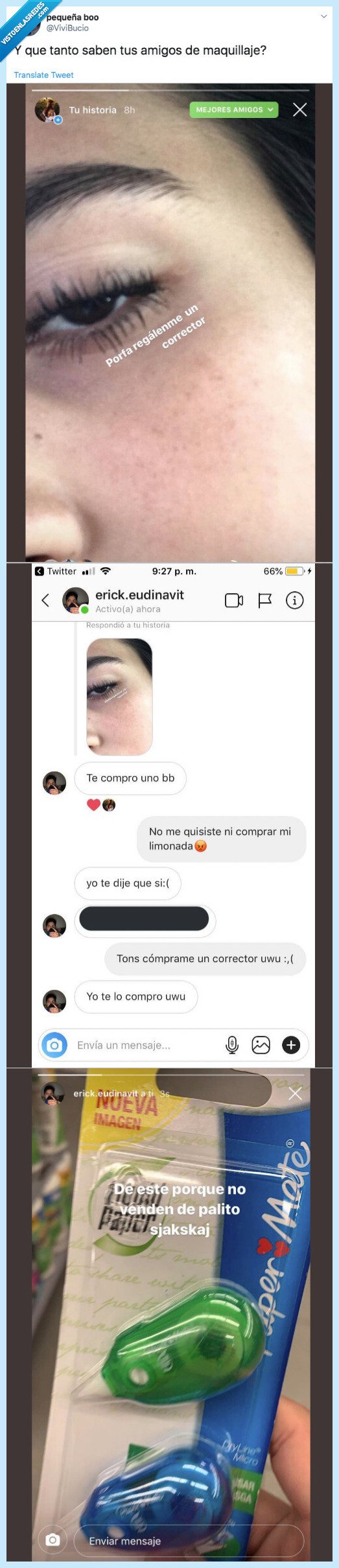 amigo,complacer,idea,corrector,maquillaje