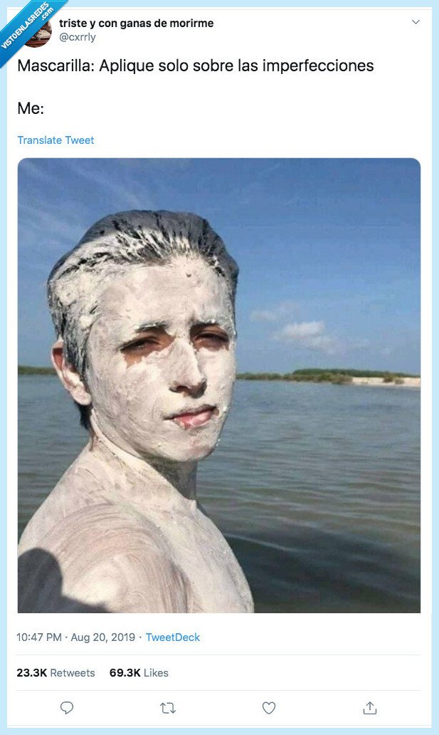 mascarilla,imperfecciones