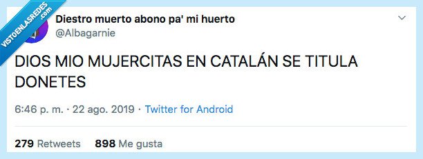 lengua,catalán donetes