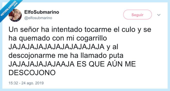 karma,culo,tocar,cigarrillo,quemarse