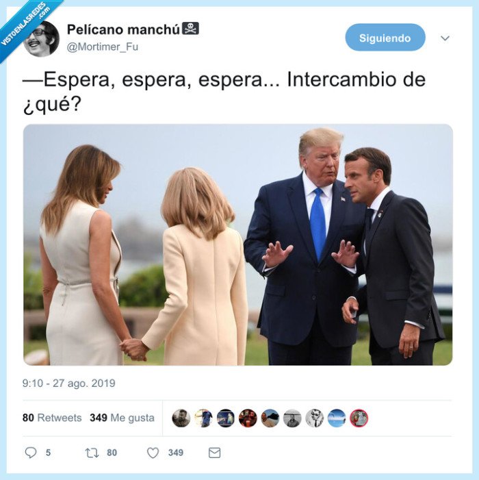 donald trump,intercambio,parejas