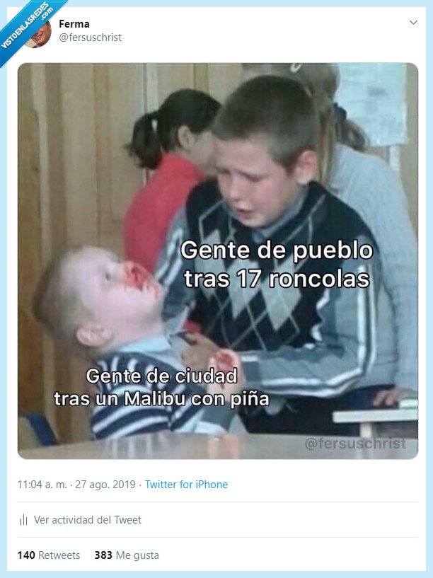 pueblo,ciudad,fiestas,alcohol,beber,malibu,piña,roncola