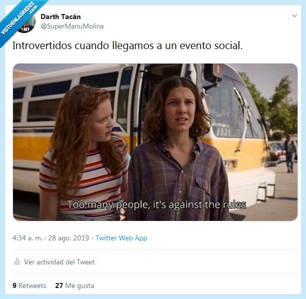 evento,social,introvertidos,stranger things,demasiada gente