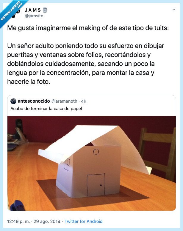 adulto,hombre,casita,casa,papel,la casa de papel,acabar,imaginar