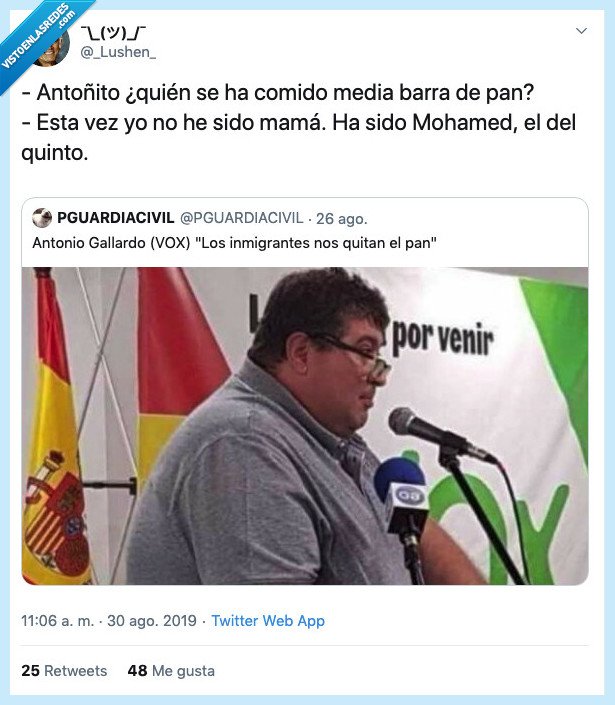 vox,inmigrantes,pan,Mohamed,quinto,robar,comida