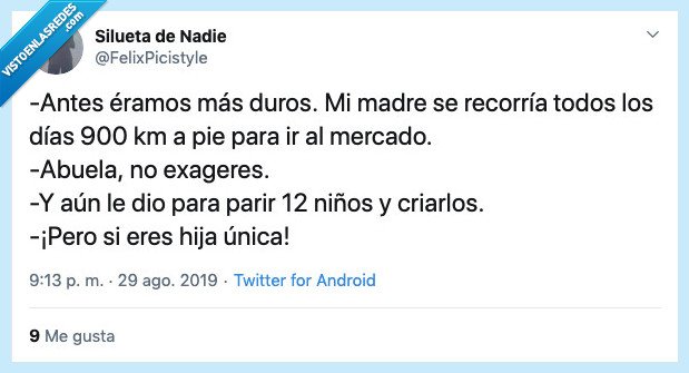 Abuela,yaya,hijos,conversación,humor,parir,mentira,exagerar