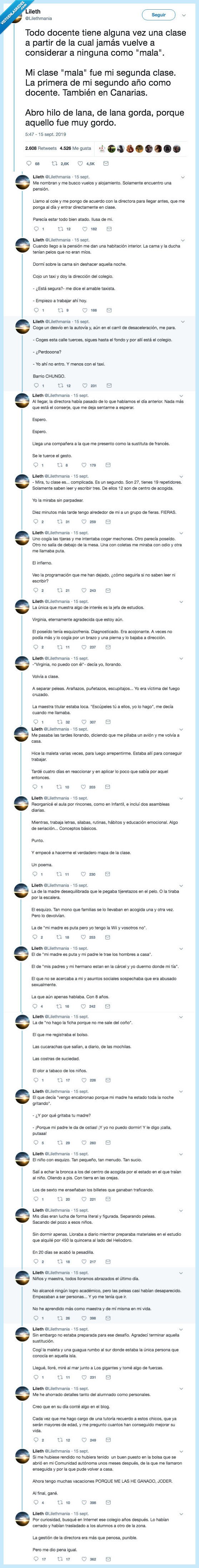 experiencia,maestra,clase