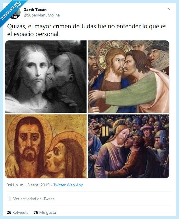 judas,espacio personal,crimen