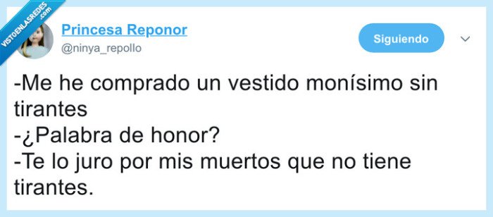palabra de honor,vestido