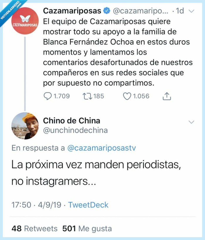 cazamariposas,periodismo,instagram,tontacos