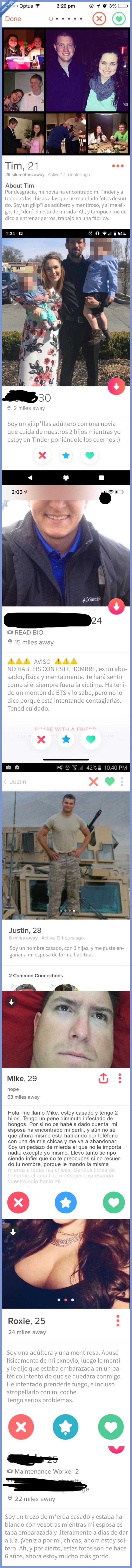 tinder,parejas,ligar,editar,perfil,infieles,adulteros