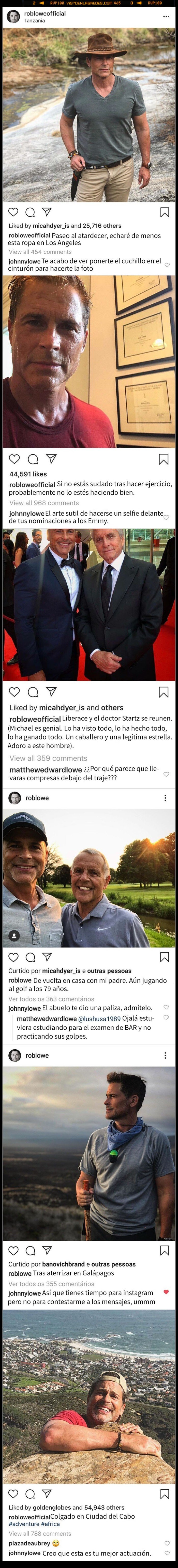 rob lowe,hijos,troleo,instagram